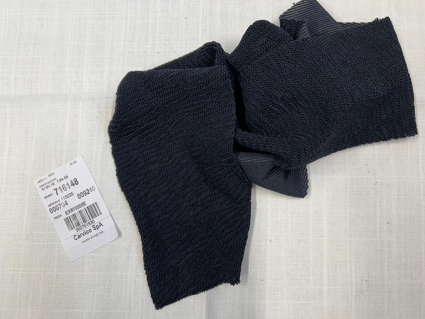 Spandex Carvico Ibiza Nero $/foot