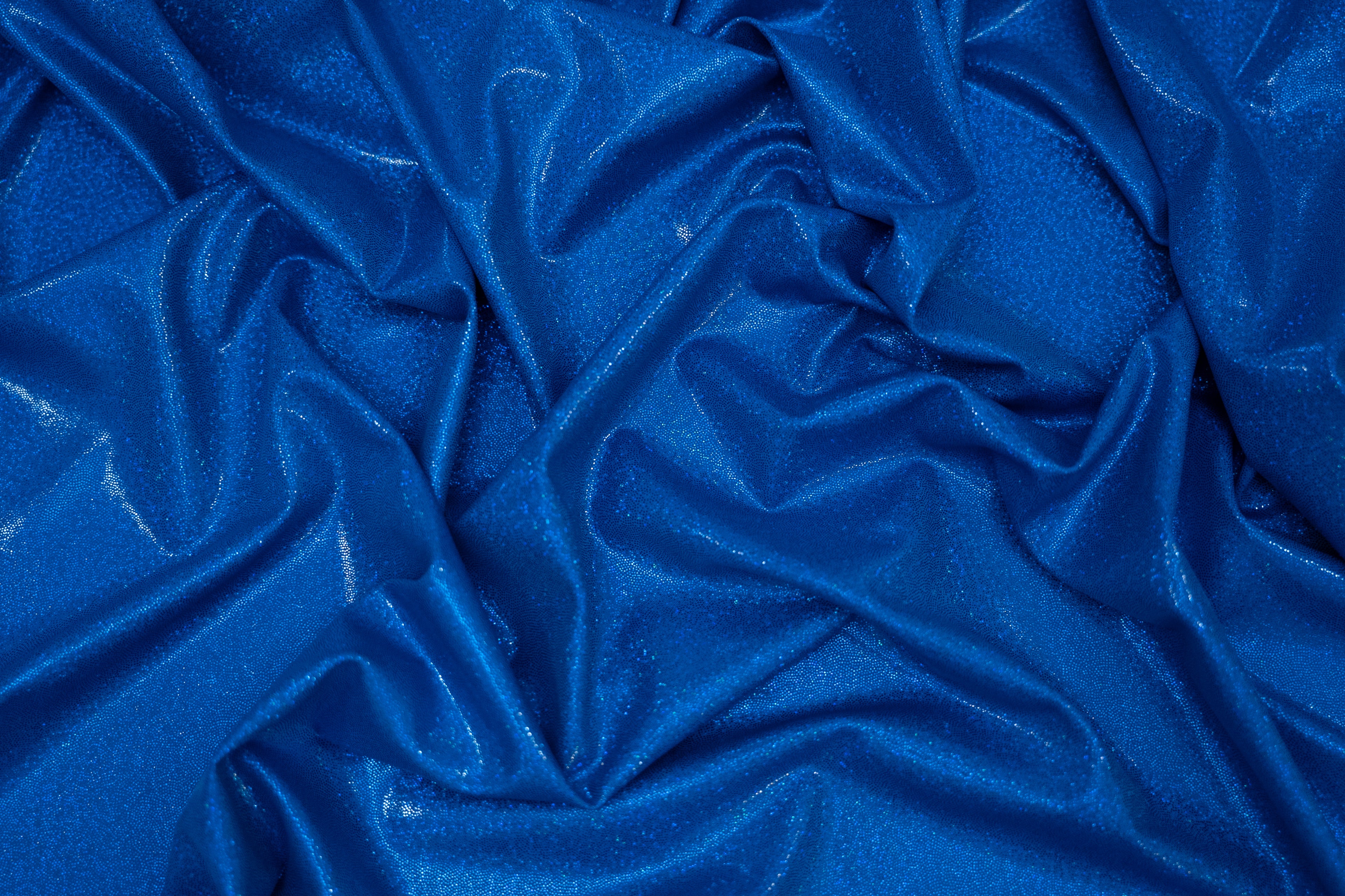 Foiled Spandex Lingo Royal Blue $/foot