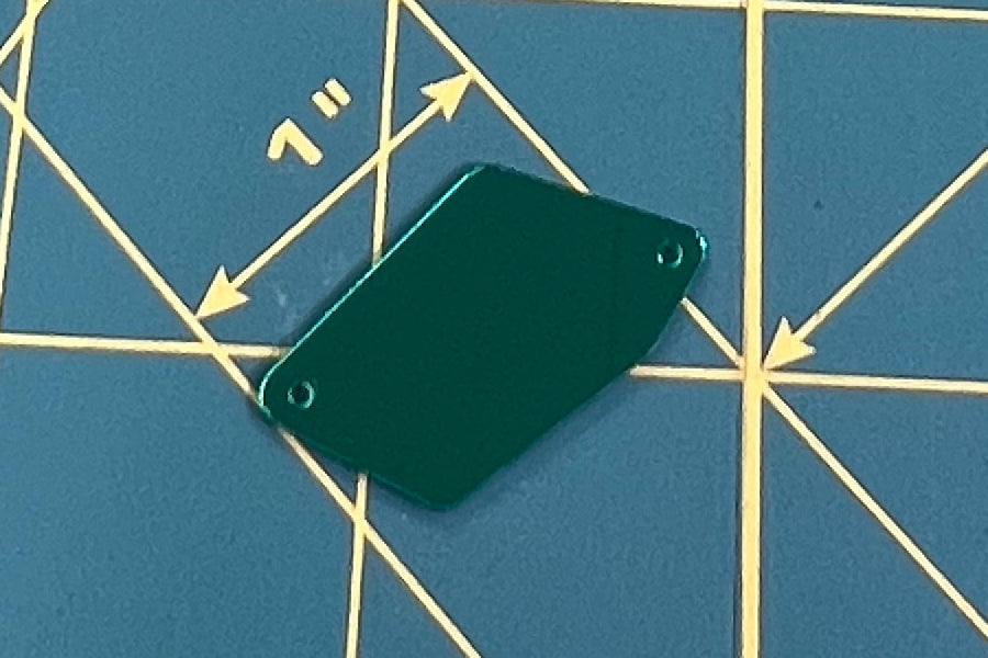 Image of Emerald ♦ Acrylic Mirror ♦ Sew-On ♦ Pentagon B