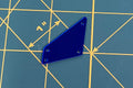 Sapphire ♦ MM17x38 ♦ Dozen - 12pcs. ♦ Acrylic Mirror ♦ Sew-On ♦ Tetragon A
