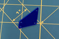 Image of Sapphire ♦ Acrylic Mirror ♦ Sew-On ♦ Tetragon A