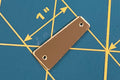 Gold ♦ MM11x27 ♦ Dozen - 12pcs. ♦ Acrylic Mirror ♦ Sew-On ♦ Trapezoid A