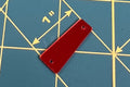 Light Siam ♦ MM11x27 ♦ Dozen - 12pcs. ♦ Acrylic Mirror ♦ Sew-On ♦ Trapezoid A