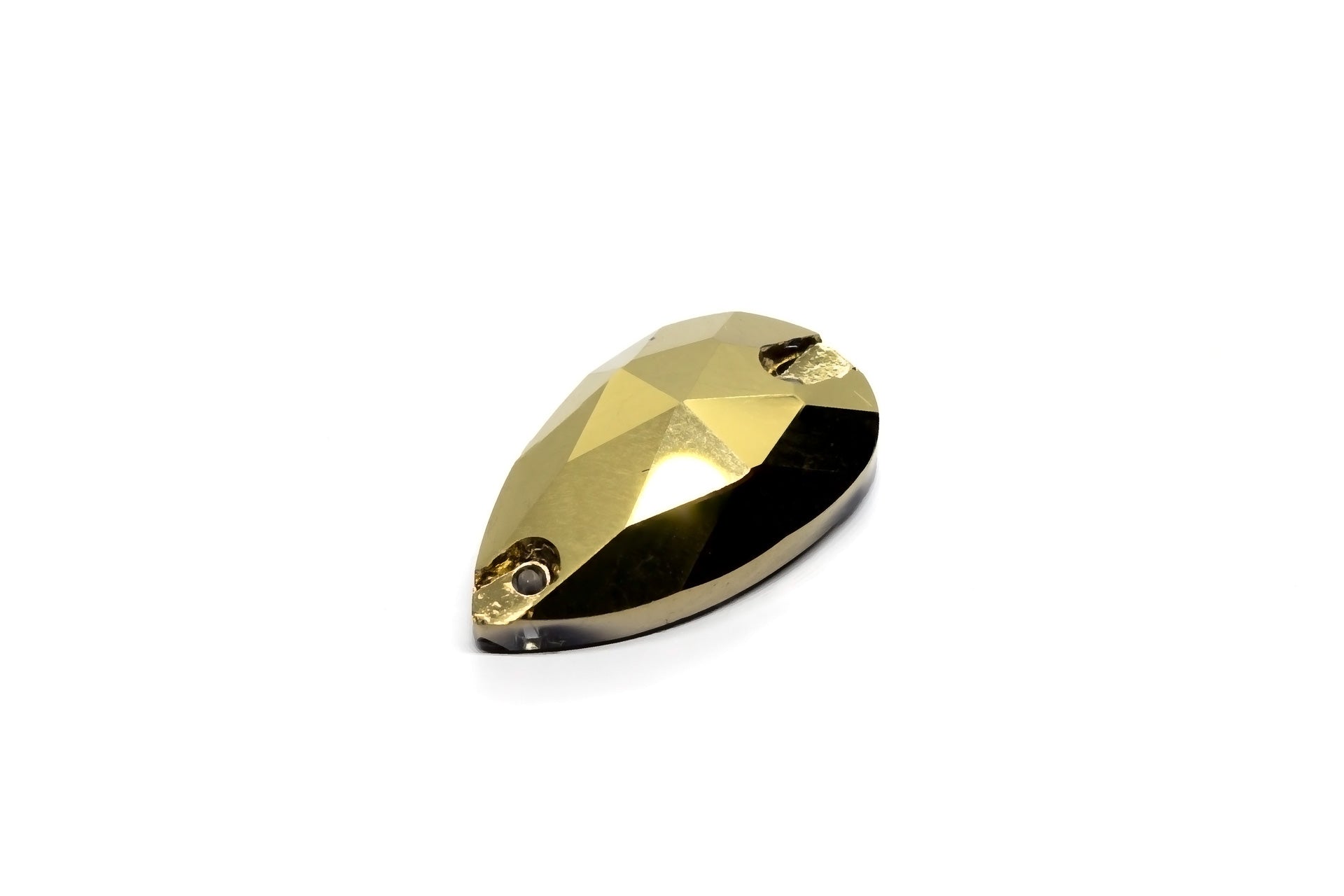 Aurum ♦ MM13x22 ♦ Half Gross - 72pcs. ♦ Premium DMC ♦ Sew-On ♦ Tear Drop