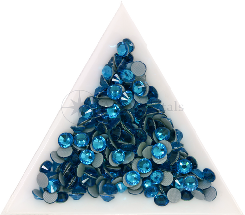 Image of Capri Blue ♦ Premium DMC ♦ FB HF Rhinestone