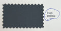 A fabric color swatch labeled '9168 ardesia' on a white background, showing a dark charcoal gray woven textile with serrated edges.