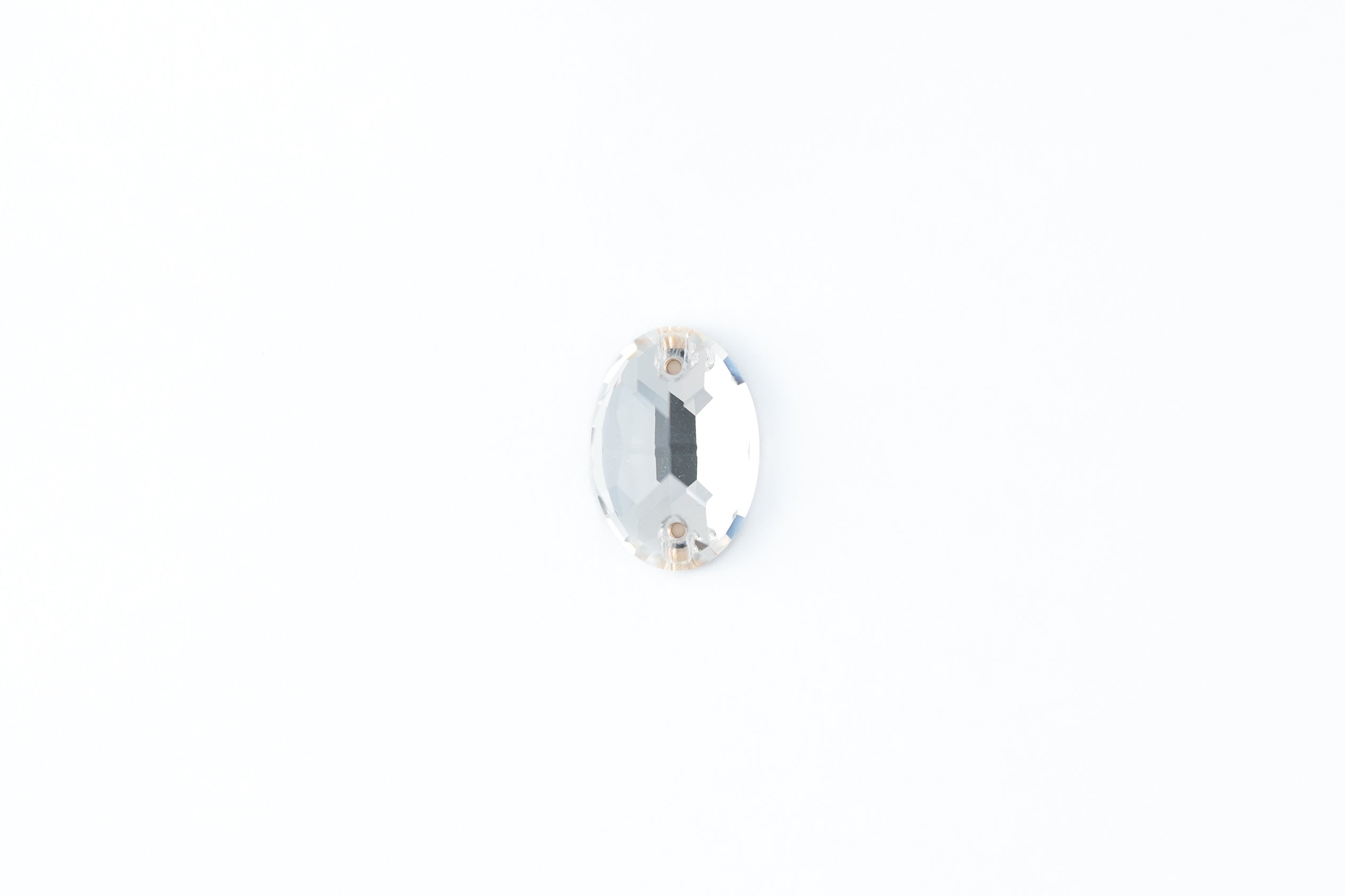 Image of Crystal ♦ MM11x16 ♦ Dozen - 12pcs. ♦ Premium DMC ♦ Sew-On ♦ Oval