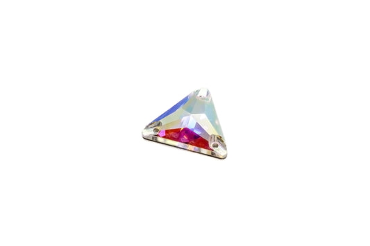 Crystal AB ♦ MM16 ♦ Stone - 1pc. ♦ Premium DMC ♦ Sew-On ♦ Triangle