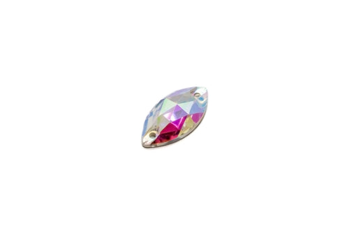 Image of Crystal AB ♦ Premium DMC ♦ Sew-On ♦ Navette