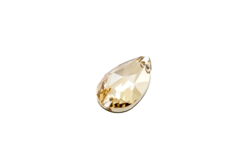 Image of Crystal Golden Shadow ♦ Premium DMC ♦ Sew-On ♦ Tear Drop