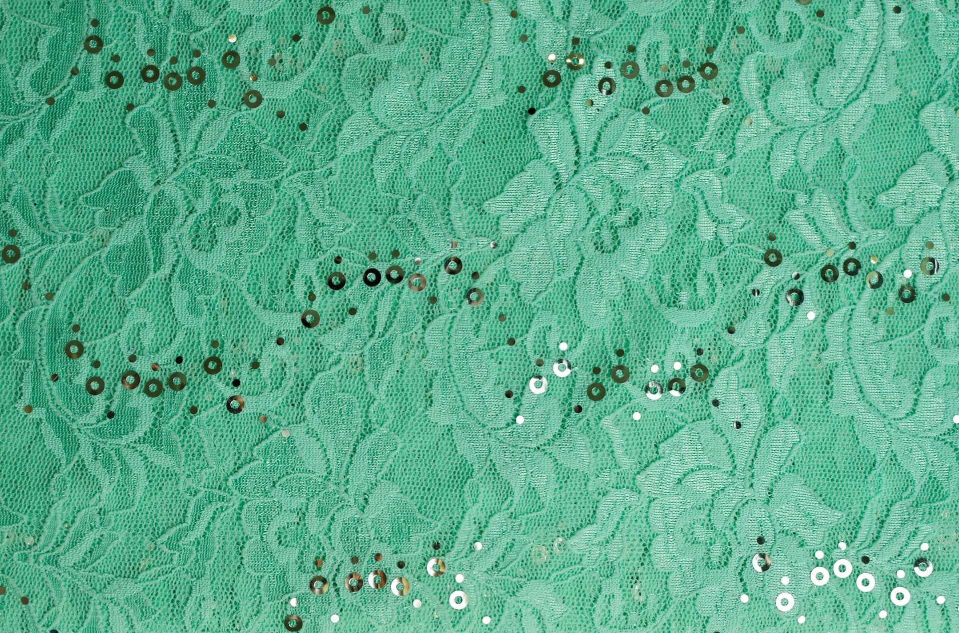 Stretch Lace Elegant Mint $/foot