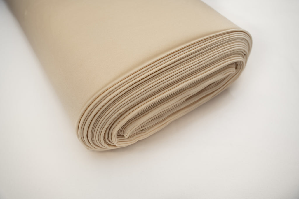 Shiny Spandex Carvico Sumatra Macadamia $/foot