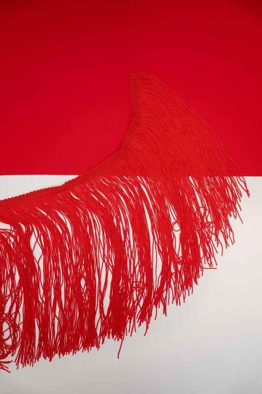 Fringe Ariel 20CM Red Nylon Double Thread $/foot