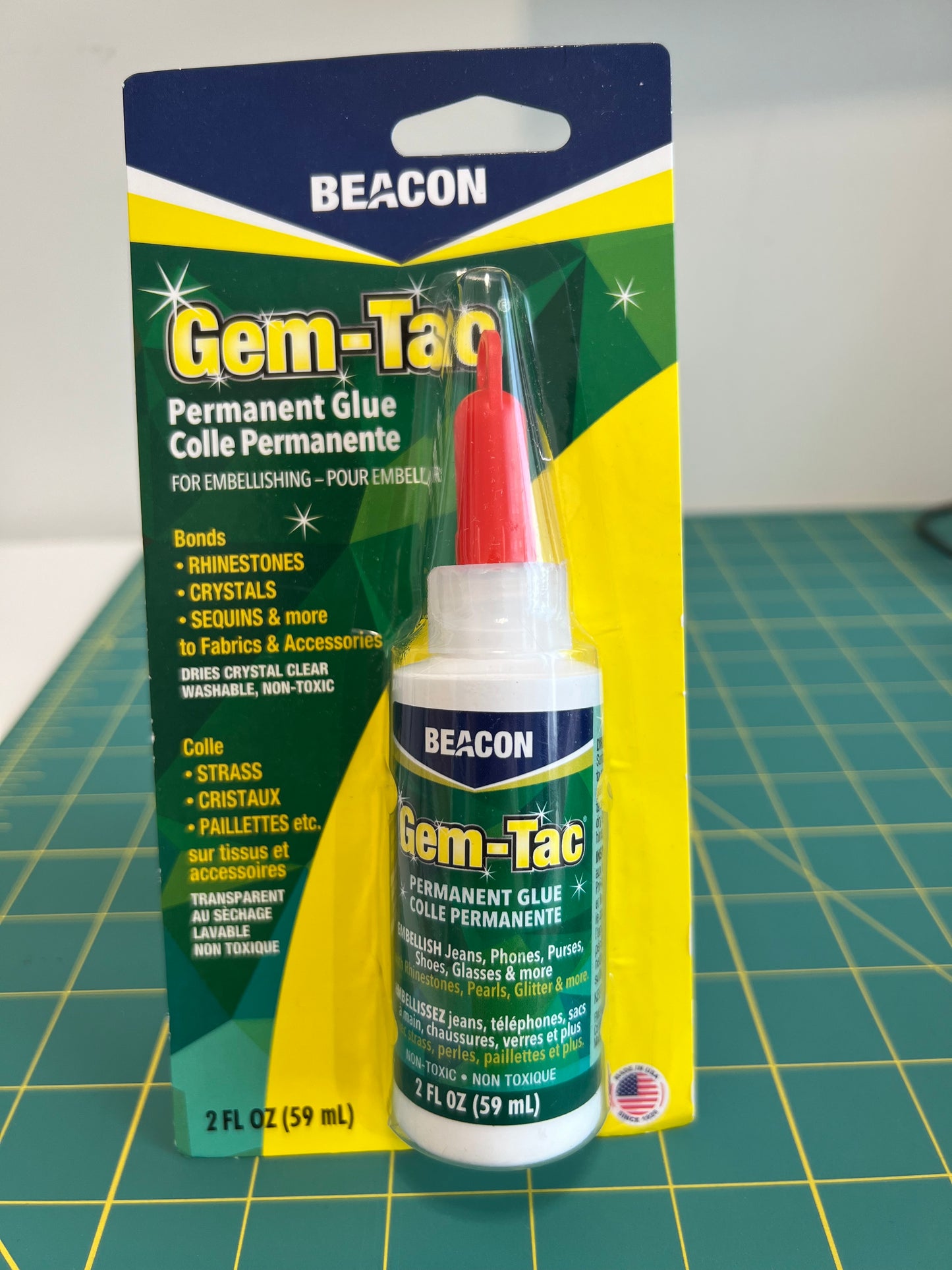 Beacon Gem-Tac Permanent Glue 2Oz (59mL)