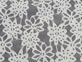 Stretch Lace Sunflower Ivory $/foot