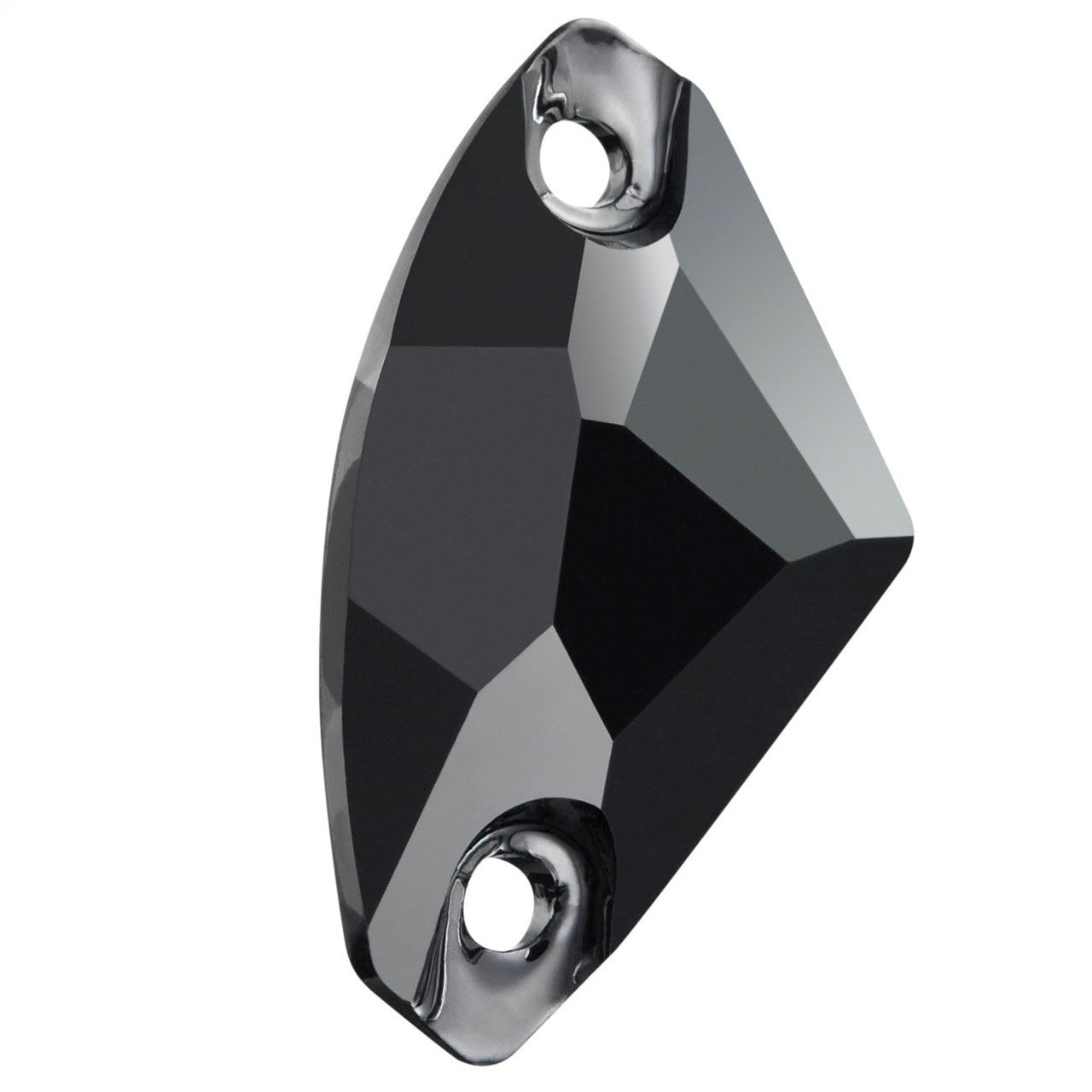 Jet ♦ MM12 ♦ Dozen - 12pcs. ♦ Preciosa® Sew-On Fantasy