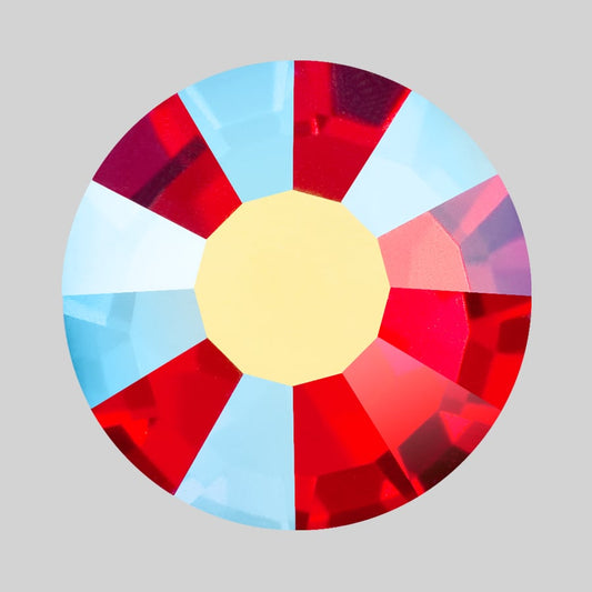 Light Siam AB ♦ SS16 ♦ Dozen - 12pcs. ♦ Preciosa VIVA12® ♦ FB HF Rhinestone