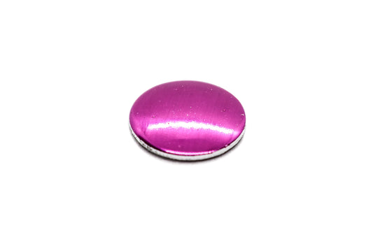 Pink round object on a white background