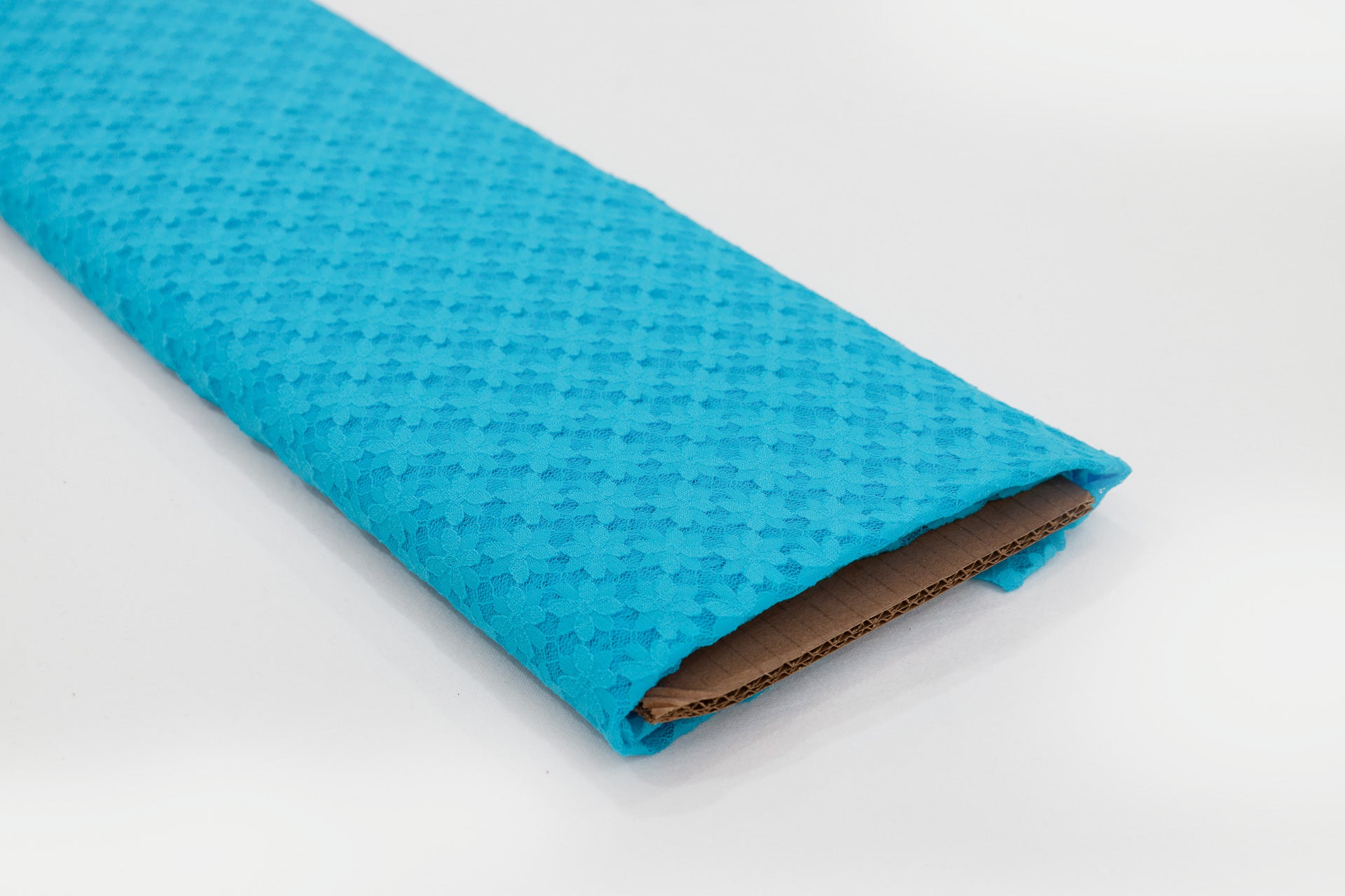 Stretch Lace Little Daisy Ocean $/foot