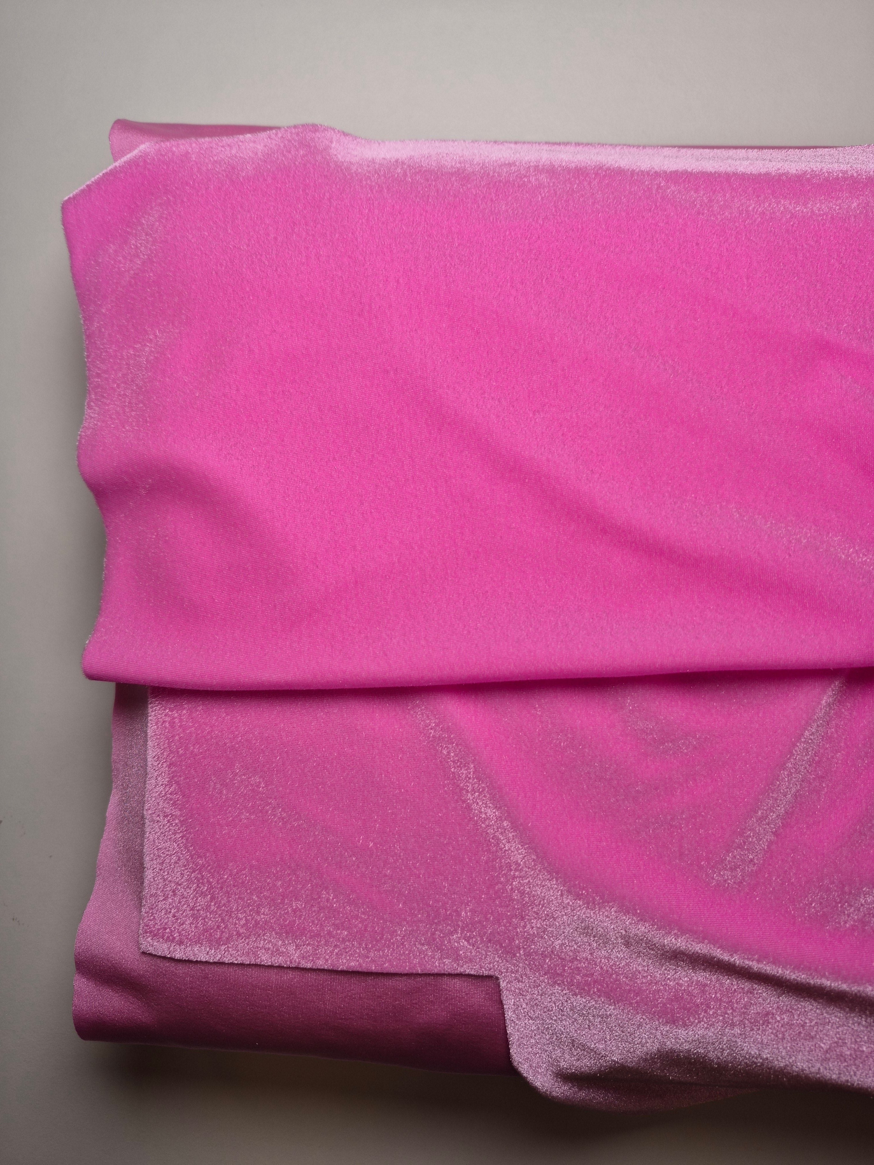 Stretchy Velvet Carvico Panama Gossip $/foot