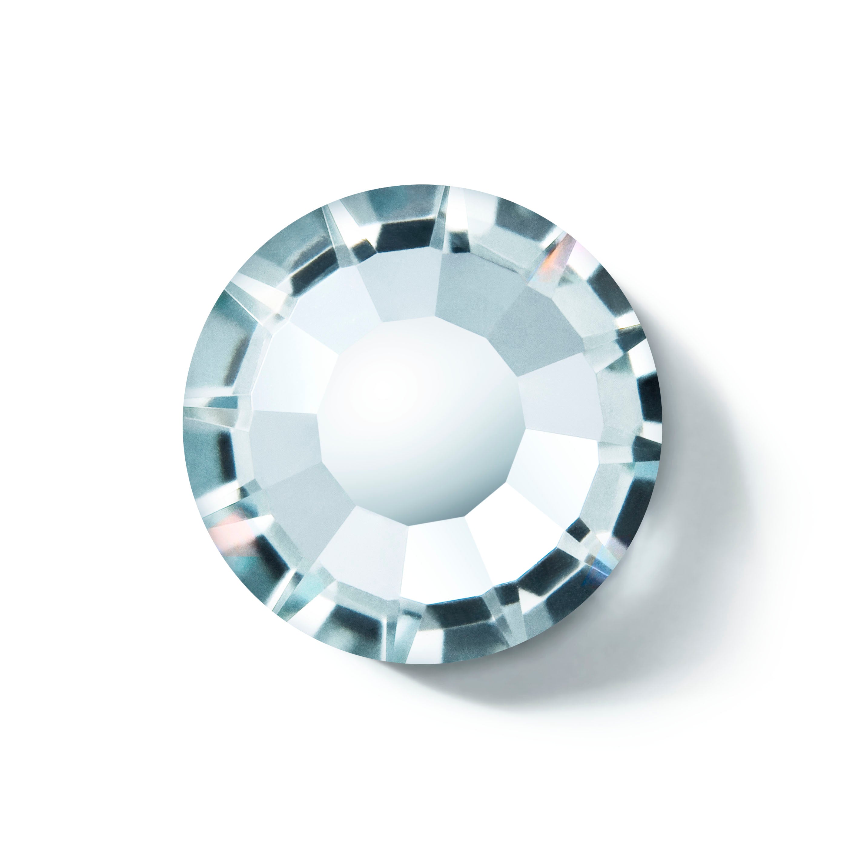 Clear gemstone on a white background