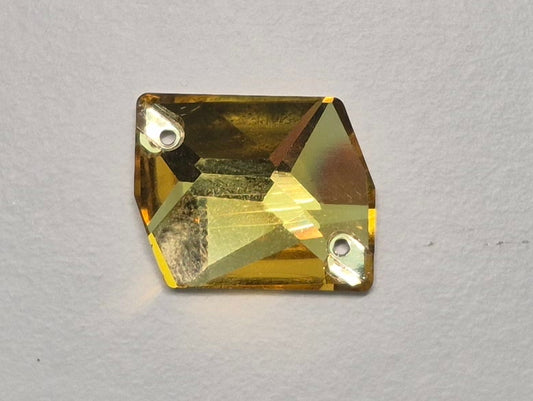 Light Topaz ♦ MM13x17 ♦ Half Gross - 72pcs. ♦ Premium DMC ♦ Sew-On ♦ Cosmic