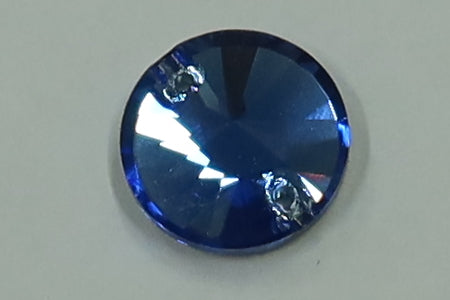 Sapphire ♦ MM16 ♦ Half Gross - 72pcs. ♦ Premium DMC ♦ Sew-On ♦ Rivoli