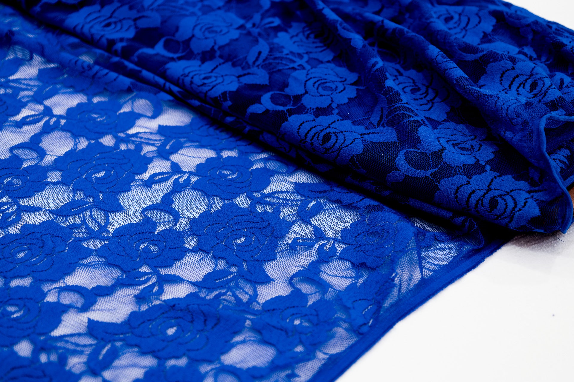 Stetch Lace Adora Royal Blue $/foot
