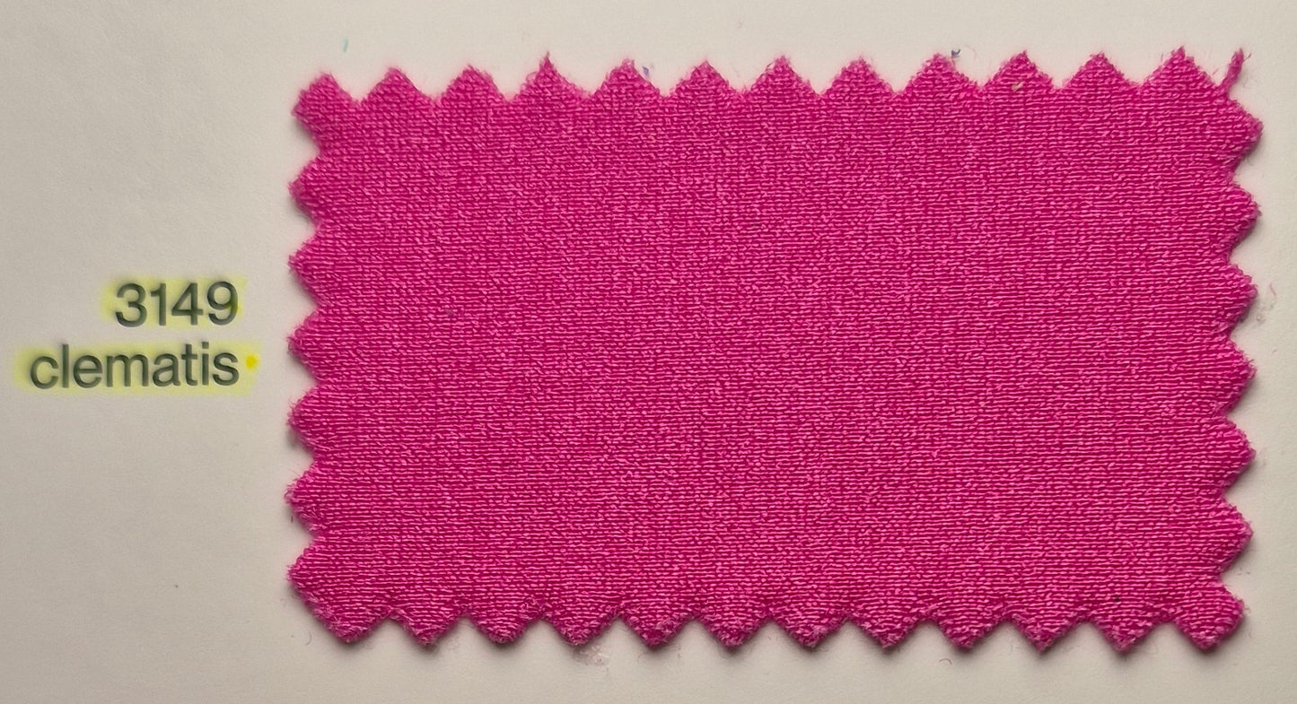 Shiny Spandex Carvico Sumatra Clematis $/foot